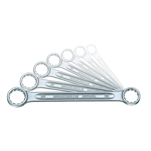 [160-96410501] Spanner Ring Double/End 10pc Set 6x7 - 30x32mm - 96410501 SW21/10