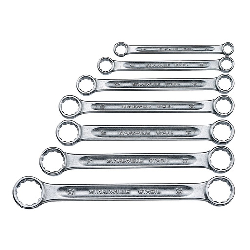 [160-96410503] Spanner Ring Double/End 7pc Set 8x9 - 20x22mm - 96410503 SW21/7