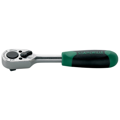 [160-11111010] Ratchet Reversible 22 Tooth 1/4 Inch Drive With 2-Component Handle-11111010 SW415