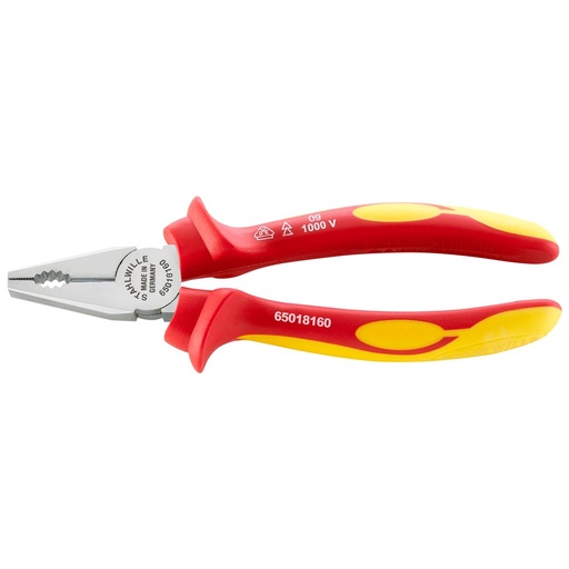 [160-65018200] Pliers VDE Combination 200mm 65018200 SW6501 8 200