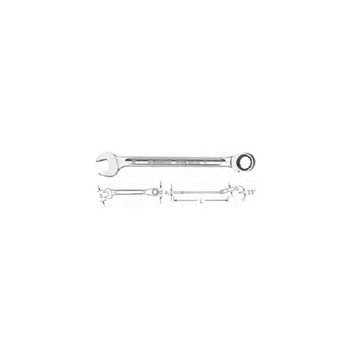 [160-41171313] Spanner Combo Ratchet 13mm Reversible 72 Tooth - 41171313 SW17 13