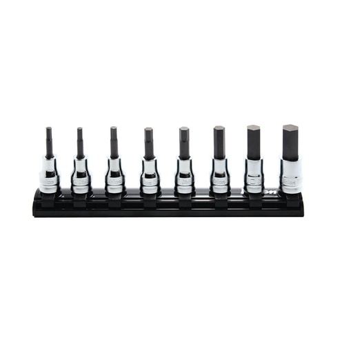 [160-KORS3010MZ/8-L50] KORS3010MZ/8-L50 - SOCKET SET INHEX ON MAGNETIC RAIL 3/8DR 3-12MM X 50MM 8PC