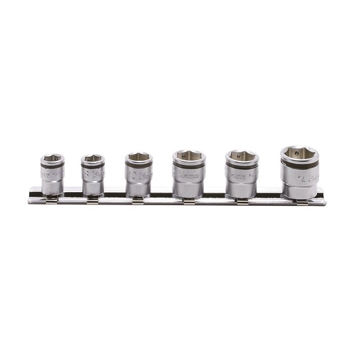 [160-KORS2450MS/6] SET  SOCKET 1/4DR NUTGRIP ON R 6MM - 14MM KORS2450MS/6