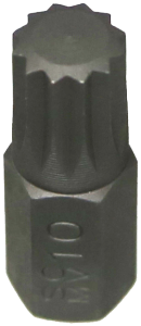 [159-S3010] M10 Spline 10mm Hex Bit 30mm Long