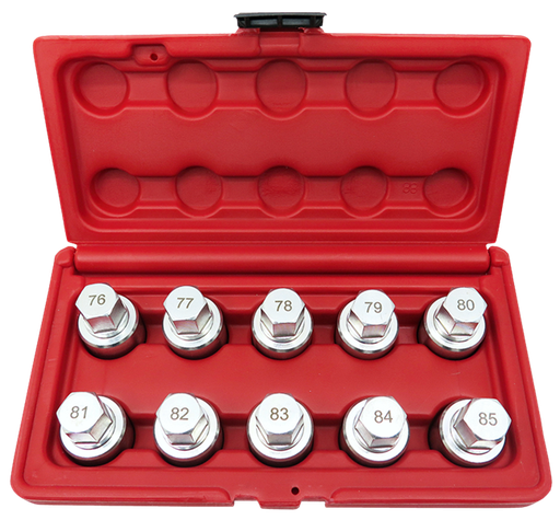 [159-T65085] 10 Piece Wheel Bolt Lock Socket Set for TESLA