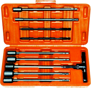 [159-T1010] 10 Piece SAE T-Handle Ratchet Wrench Set