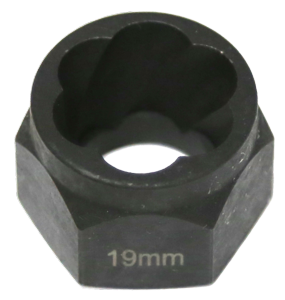 [159-T1049] 19mm Angular Spiral Twist Socket Hex Drive