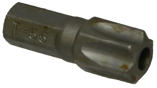 [159-T3155] T55 Tamper Torx 5/16 Inch Hex Bit 30mm Long