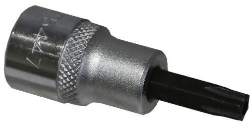 [159-T5447] T40 3/8 Inch Drive Tamper Torx Socket 50mm Long