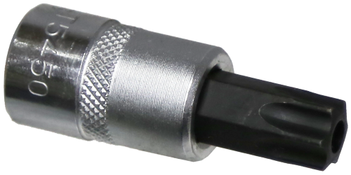 [159-T5450] T55 3/8 Inch Drive Tamper Torx Socket 50mm Long