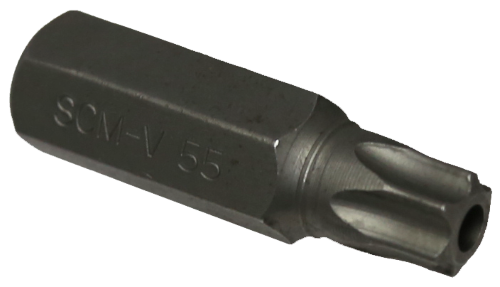 [159-T6755] T55 Tamp/Torx 14mm Hex 50mm Long