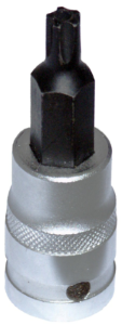 [159-T9898] T45 Five Point 8mm Side To Point Tamper Torx Plus Socket .